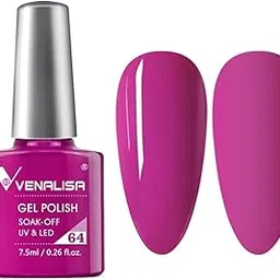 VENALISA 7.5ml #64 Gel Nail Polish Soak Off UV LED Nail Gel Polish Nail Art Starter Manicure Salon UV Gel Polish need UV light to Cure-picture-26