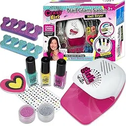 dungrani enterprise Toys for 5 6 7 8 9 10 Year Old Girls, Kids Nail Polish Sets for Girls, Kids Makeup Sets for Girls, Present for 5-9 Year Old Girl, Nail Art Craft Kits for Kids, Best Gift-picture-55