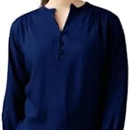 Trusted Enterprises Women's Rayon Plain Solid Top 3/4 Sleeves(Shirt-01) image 1