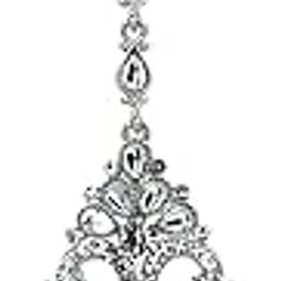 jyona Stylish Alloy Silver Plated Kundan/AD MaangTikka For Girls And Women (Stikka06)-picture-41