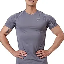 fuaark Slate Tshirt Slim fit Breathable & Comfortable Gym & Sports Tshirt for Mens image 1