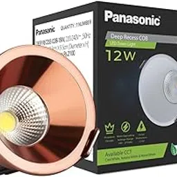 Panasonic 12 Watt Deep Recessed COB Downlight, COB Ceilign Light for Home, 2 Years Warranty, 3000K Warm White, Rose Gold-picture-21