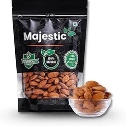 Majestic Ira Almonds/Badam Giri Whole, 500g | Premium, Crunchy, Deluxe Size | Rich in Protein, Fibre, Magnesium, Phosphorus | Handpicked Nuts for Healthy Snacking-picture-32