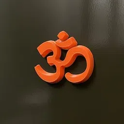 Om Fridge Magnet | Spiritual Gift for Home, Kitchen, Office, Fridge & Metal Surfaces | Washable, Durable & Lightweight Magnetic Decorative Symbol (White)-picture-20