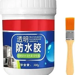 Transparent Waterproof Adhesive for Wall & Tile Crack Repair – 300g Leak Sealant with Brush | Clear Waterproof Glue for Bathroom, Roof, Kitchen, Wall Seepage | Strong Bonding, Easy Application-image-70