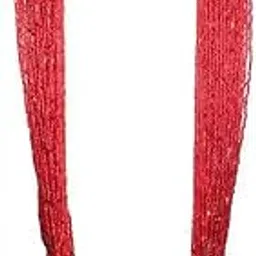 Traditional Nepali Tilhari Multi-Strand Red Beaded Necklace with Gold-Toned Accents-picture-29