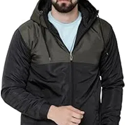 w a walk alone 100% Winter Jacket For Men | Polyester Bomber With Removable Hood | Full Sleeve Padded Monsoon Winter Wear-picture-26