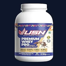 USN Premium Whey Pro – Belgium Chocolate - 2kg (4.4 lbs) – 26.4g Protein, 5.83g BCAA, 4.84g Glutamic Acid, with Probiotics & DigeZyme® Enzymes for Muscle Growth & Recovery-image-45