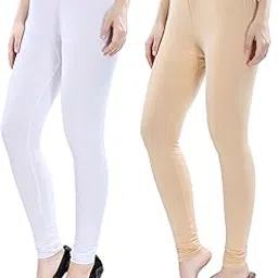 Shobha Expo Stylish Women's and Girls Cotton Lycra Latest Churidar Legging Combo Pack of 2 Trendy Casual Regular Wear Full Stretchable Legging Size L XL XXL 3XL 4XL 5XL Super Cotton Lycra Bio wash-picture-12