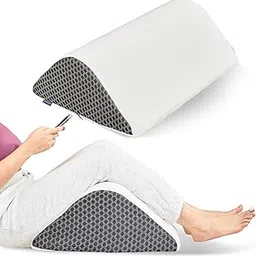 Orista Knee Wedge Pillow I Triangle Shape Orthopedic Cushion for Leg Elevation, Pain Relief, Post-Surgery Recovery I Memory Foam with Washable Cover & 2-Year Warranty-image-56