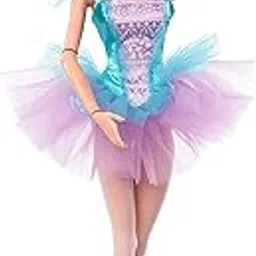 Barbie Signature Ballet Wishes™ Doll (Brunette, 12 in), Posable, Wearing Ballerina Costume, Tutu, Pointe Shoes & Tiara, Gift for 6 Year Olds and Up-picture-10