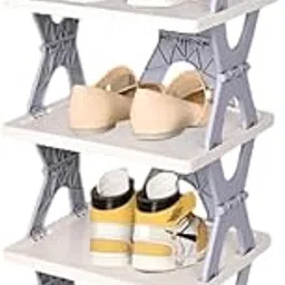 Multi-Purpose Stackable Shoe Rack Adjustable Slots Shoe Organiser Multicolor (5 Layer)-picture-28