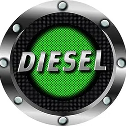 JUST RIDER Diesel Sticker/Decals/Fuel Badge/Graphics for Universal Car (Green)-image-20
