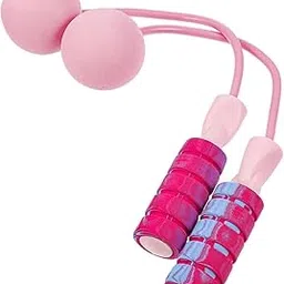 Store2508 Cordless Skipping Rope with Weighted Balls Tangle Free Ropeless Jump Rope (Pink)-image-79