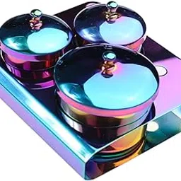Enakshi® 3 Pieces Nail Art Dappen Dish Compact with Lid for Nail Design Tool Home Use Color Plating|Health & Beauty | Nail Care, Manicure & Pedicure | Nail Art Accessories-picture-43