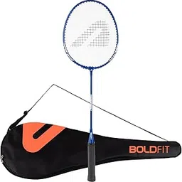 Boldfit Badminton Rackets for Beginners, Adults Aluminium Shuttle Bat with Full Cover Bag Badminton Racket for Practice & Match Lightweight Badminton Racquet with Grip Handle Shuttle Racket - Blue-image-9