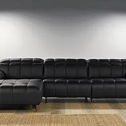 WOODZONE HANDICRAFTS 3 Seater Leatherette Sofa Set – Elegant Home & Office Lounge Furniture-picture-27