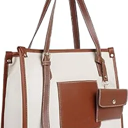 daniel clark Shoulder Tote Bag with Front Pocket and Detachable Pouch for Office- for Women & Girls-picture-17