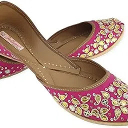 fulkari Women's Susan Formal Genuine Soft Leather Jutis-picture-42