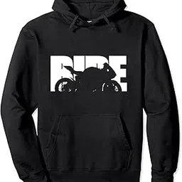 apsra trendz Bike Motorcyclist Apparel Motorcycle Rider Biker Hooded Sweatshirt Printed Non-Zipped with Convenient Kangaroo Pockets Hoodie for Men/Women (AH1777)-picture-19