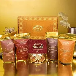 Healthy Treat Bliss Bite Diwali Gift Hamper | Roasted Snacks Gift Box with Vastu Turtle, and Diwali Greeting Card | Diwali Gift Hampers | Roasted Snacks Diwali Gift Box | Wholesome Corporate Gifting | Healthy Snacks Diwali Gift Hamper for Gifting-image-13