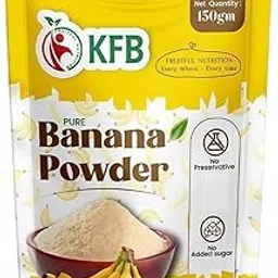 KFB Pure & Natural Sweetness High in Dietary Fiber 150 gm Banana Fruit Powder Great for Smoothies Juices and Healthy Recipes Pack of 6-picture-27