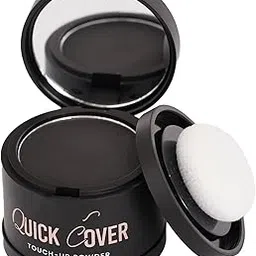 Swiss Baeuty Quick Cover Touch-Up Powder, Grey Root Coverage, 4g, Matte Finish, for Men and Women (Black)-picture-11