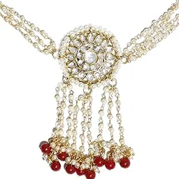 karatcart Traditional Gold Plated Kundan and Pearl Studded Bajubandh-picture-13