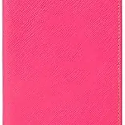 Travel Wallet - Synthetic Leather | Minimalist Design | Slots for Passport, Tickets, Boarding Passes, Cards/Cash | Gift for Men & Women (Hot Pink)-image-2