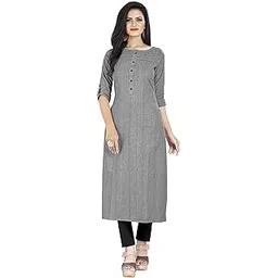 kd Women's Cotton Straight Cut Plain Kurta for Women Casual Office Formal Round nack Kurti for Women-picture-10