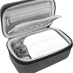 Geekria for Creators Microphone Carrying Case Compatible with Hollyland Lark M2S, Lark MAX 2 Charging Case, Mic Hard Shell Travel Bag, Portable Travel Bag with Cable Storage (Grey)-picture-19