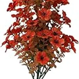 Merishopp Artificial Plant Garden Stake Gift Ornament for Outdoor Backyard Front Porch Red|1 Lamp Socket|Floral Déco| Home D?©cor-image-63