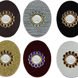 vidhya kangan Handmade Fancy Stone stud Work Saree pin Brooch for Women Jewellery Latest Stylish Crystal Unisex Floral Shape Brooch for Women/Girls (sku-bro2909)-picture-28