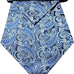 riyasat Cravat Ties for Men Paisley Cravat for Men Wedding Jacquard Woven Men,s Cravat Tie With Pocket Square-picture-12