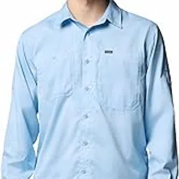Men's Polyester Solid Regular Fit Shirt Ridge Utility Lite Plaid LS-image-1