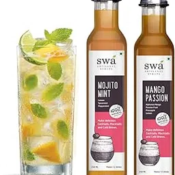 Swa Artisanal Syrups - Rum Cocktail Mixer Combo, 100% Natural, Makes 24-30 Drinks - Pack of 2 Syrups (250ml x 2)-picture-19