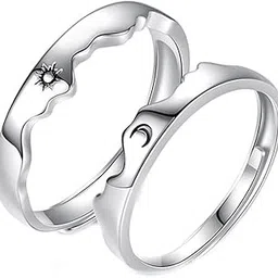 yangqian Couples Rings for Him and Her Set Silver Ring Set Matching Promise Rings for Women Men Birthday Christmas Valentines Day Gifts for Her Him, SunMoon-two, Sterling Silver-picture-44