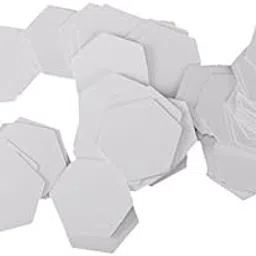 SHOPORA 2x100 Pieces Hexagon English Paper Piecing Quilting Templates Craft 26mm Crafts | Sewing | Quilting | Quilt Templates & Stencils-image-25