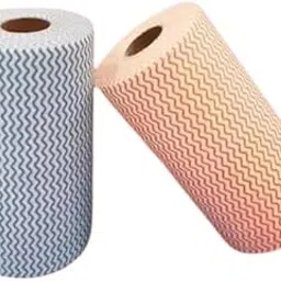 Disposable Cleaning Wipes, Zigzag Pattern, Pink and Grey, Reusable Kitchen Towel Roll, Multi-Purpose Cleaning Cloths-picture-27