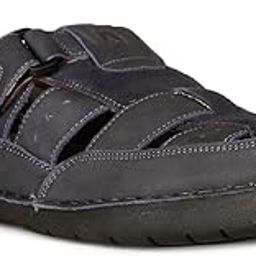 hush puppies Men's Dawson Suede E Blue Sandal-8 Kids UK (8639101)-picture-10