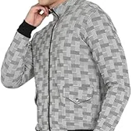 Men's Standard Length Jacket For Casual Wear | Zipper Closure | Hooded Neck | Long Sleeve | Regular Fit | Polyester Jacket Crafted With Comfort Fit For Everyday Wear-image-68