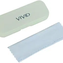 vivid Vision Unisex Adult Lightweight Eyewear Specs Case Cover | Free With Cleaning Cloth | Protect Eye Glasses | Plastic | Spectacles | Cases | AP - 258 (KOLAVERI - T)_GREEN with Cloth-picture-21