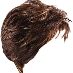 Fashion Women Synthetic Natural Short Curly Hair Bangs Wigs Mix Brown|1 Piece Full Head Wigs|Wigs & Hairpieces| Hair Care & Styling |Health & Beauty-picture-10