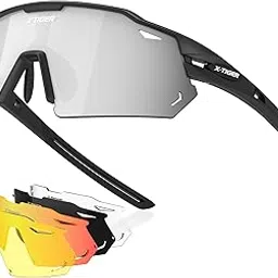 X-TIGER Polarized Cycling Glasses with 5 Interchangeable Lenses,MTB Biking Baseball Running Sports Sunglasses for Men Women-picture-68