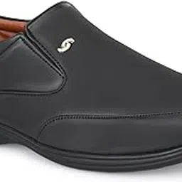 leepeeter Mens Slip-on Formal Shoes, Classic, Timeless and Durable Formal Shoes with a Smart and Sleek Upper, Crafted Material, Black-picture-50