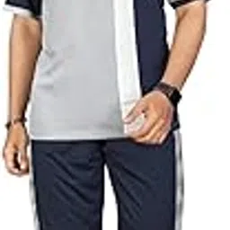 japrika Cotton Blend Cord-Set for Men, Regular Fit Half Sleeves T-Shirt and Lower Set | Night Suit, Summer Track Suit for Boys | Ideal for Casual Outings, Workout, Gym, Sports-picture-21