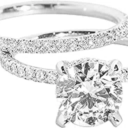 American Diamond Studded Silver Plated Finger Ring Fashion Wear Stylish Jewellery Gift for Girls & Women (PX8R109-7)|Rakhi Rakshabandhan Gift for Sister Bhabhi, Gifts for Women|Mothers Day Gifts for Mom-image-20