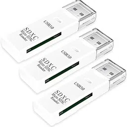 USB 3.0 SD Card Reader for PC,3 Pack Micro SD Card to USB Adapter, Card Reader for Camera Memory Card Reader, Wansurs Card Reader for Laptop (USB3.0 White 3 Pack)-picture-44