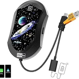 eMjollRay CarPlay Wireless Adapter & Android Car Wireless Adapter 3 in 1 Wireless Carplay USB C to A Plug & Play Wired to Wireless CarPlay Adapter for Cars from 2017 & iPhone iOS 10+ & Android 11 image 1