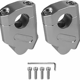 Vagary Aluminum Handlebar Risers, 22mm Universal Mount Clamp, Black, Compatible with All Bikes-picture-30